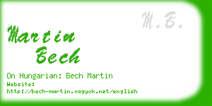 martin bech business card